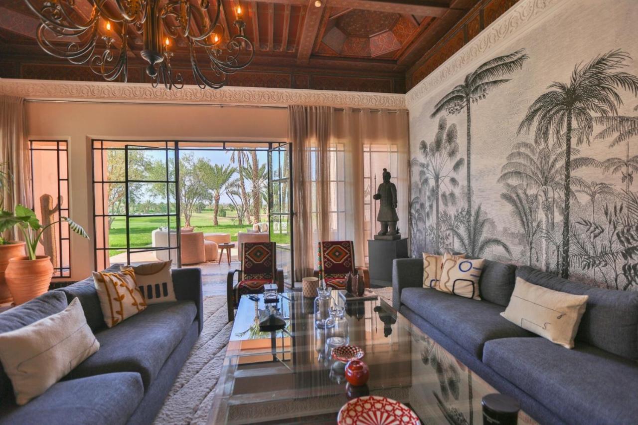 Villa May Sur Le Golf De La Palmeraie With Cooker And Butler Included Marrakesh Exteriör bild